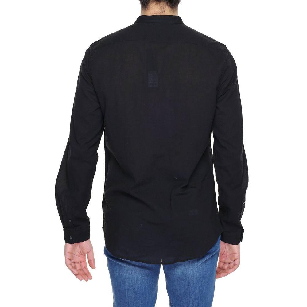 Antony Morato Black Cotton Shirt - Hilstor