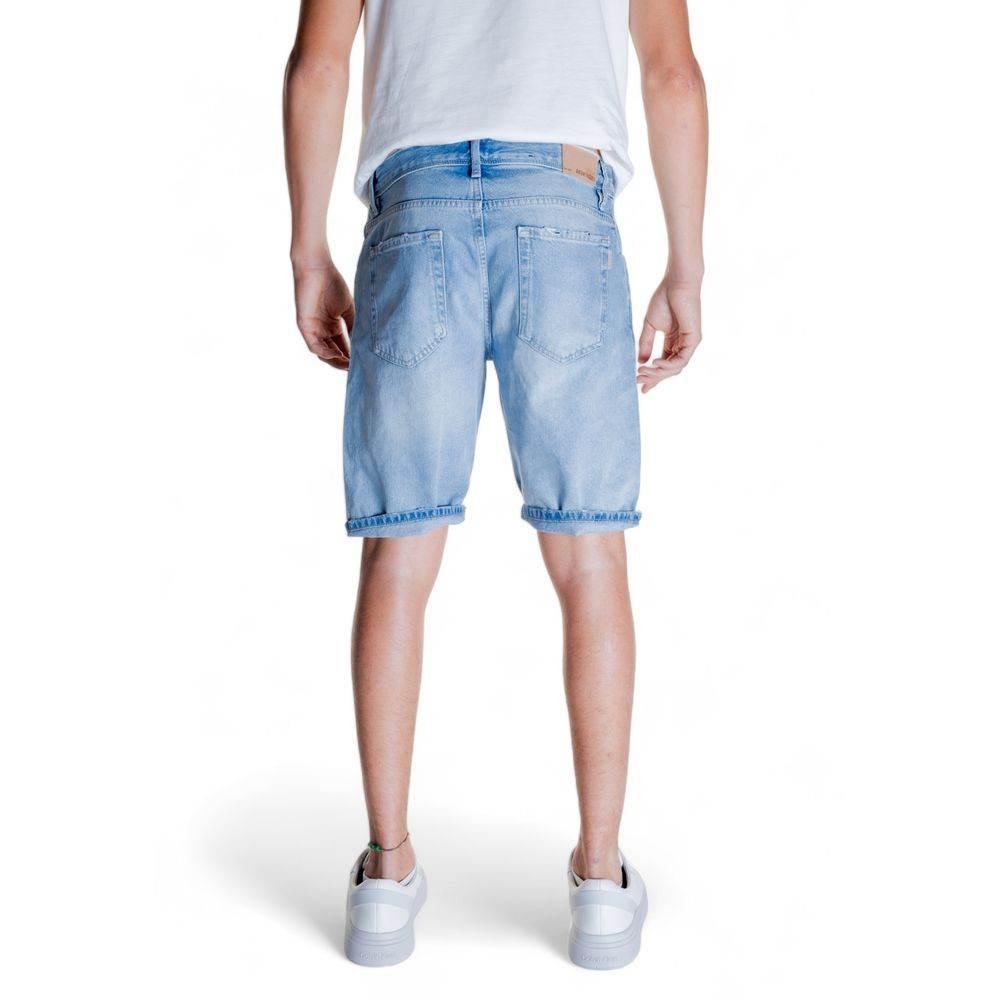 Antony Morato Light Blue Cotton Bermuda - Hilstor