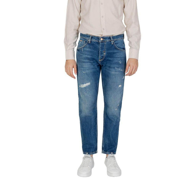 Antony Morato Blue Cotton Skinny Jean - Hilstor