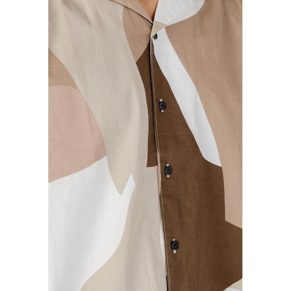 Only & Sons Brown Cotton Shortsleeve - Hilstor