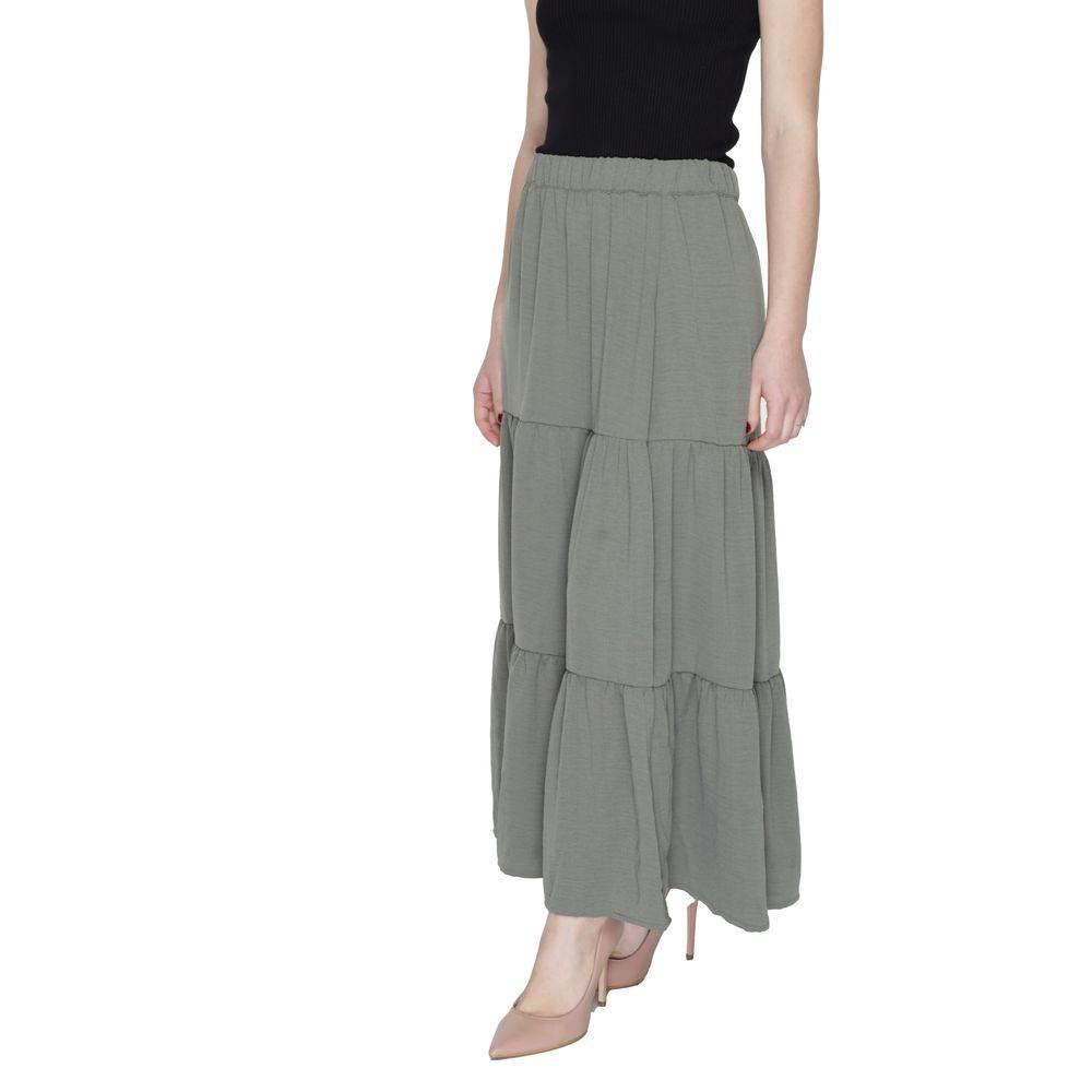 Jacqueline De Yong Green Polyester Skirt - Hilstor