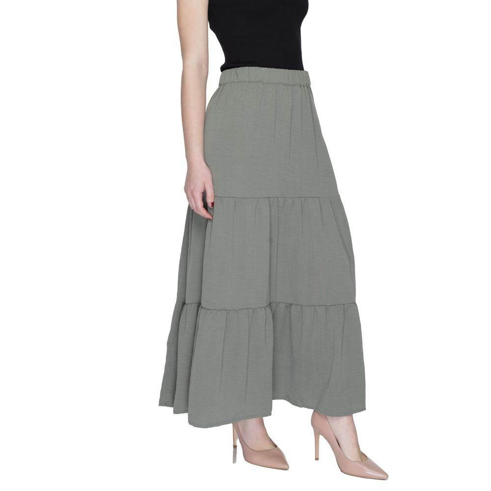 Jacqueline De Yong Green Polyester Skirt - Hilstor