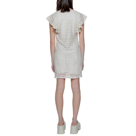 Vero Moda Beige Polyester Dress - Hilstor