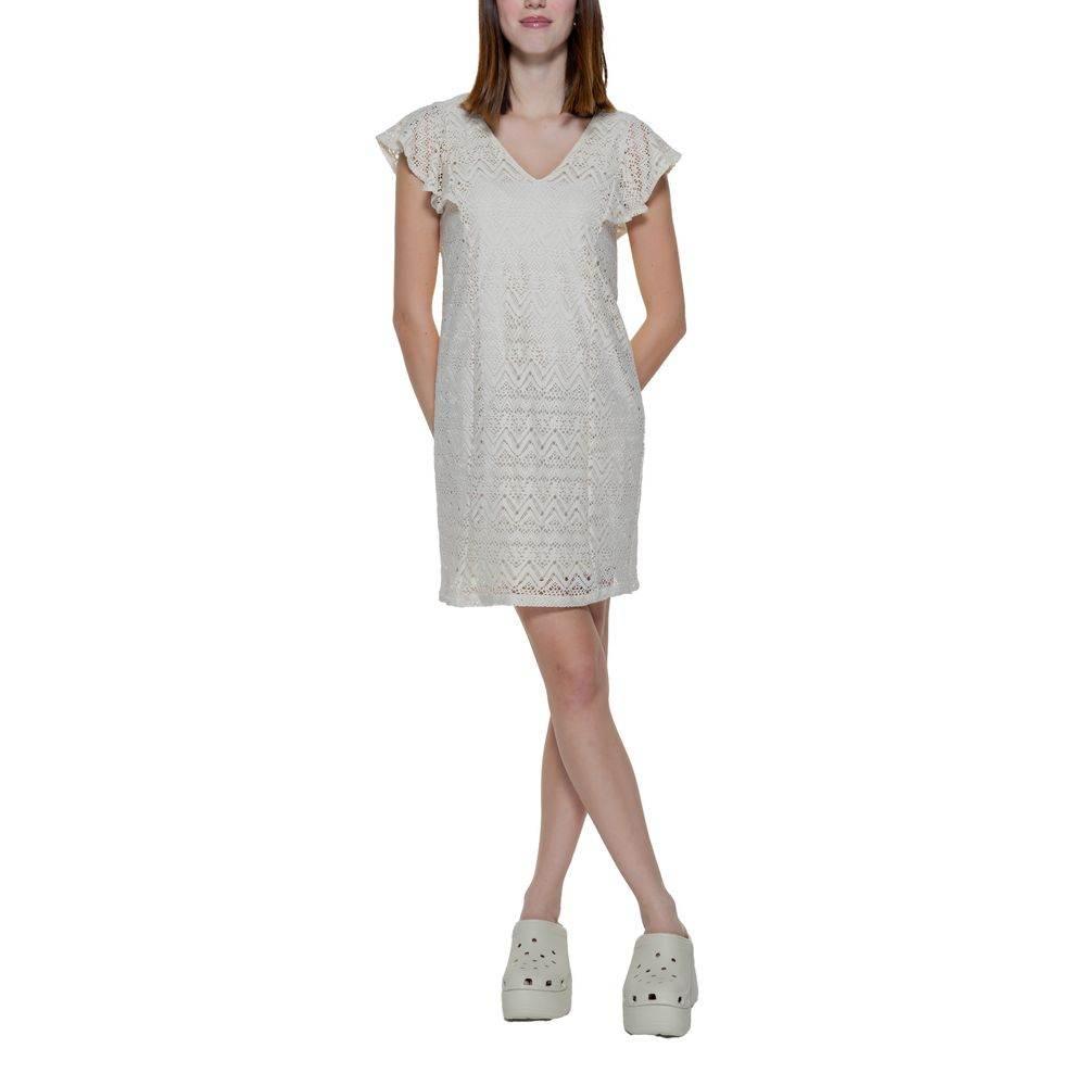 Vero Moda Beige Polyester Dress - Hilstor