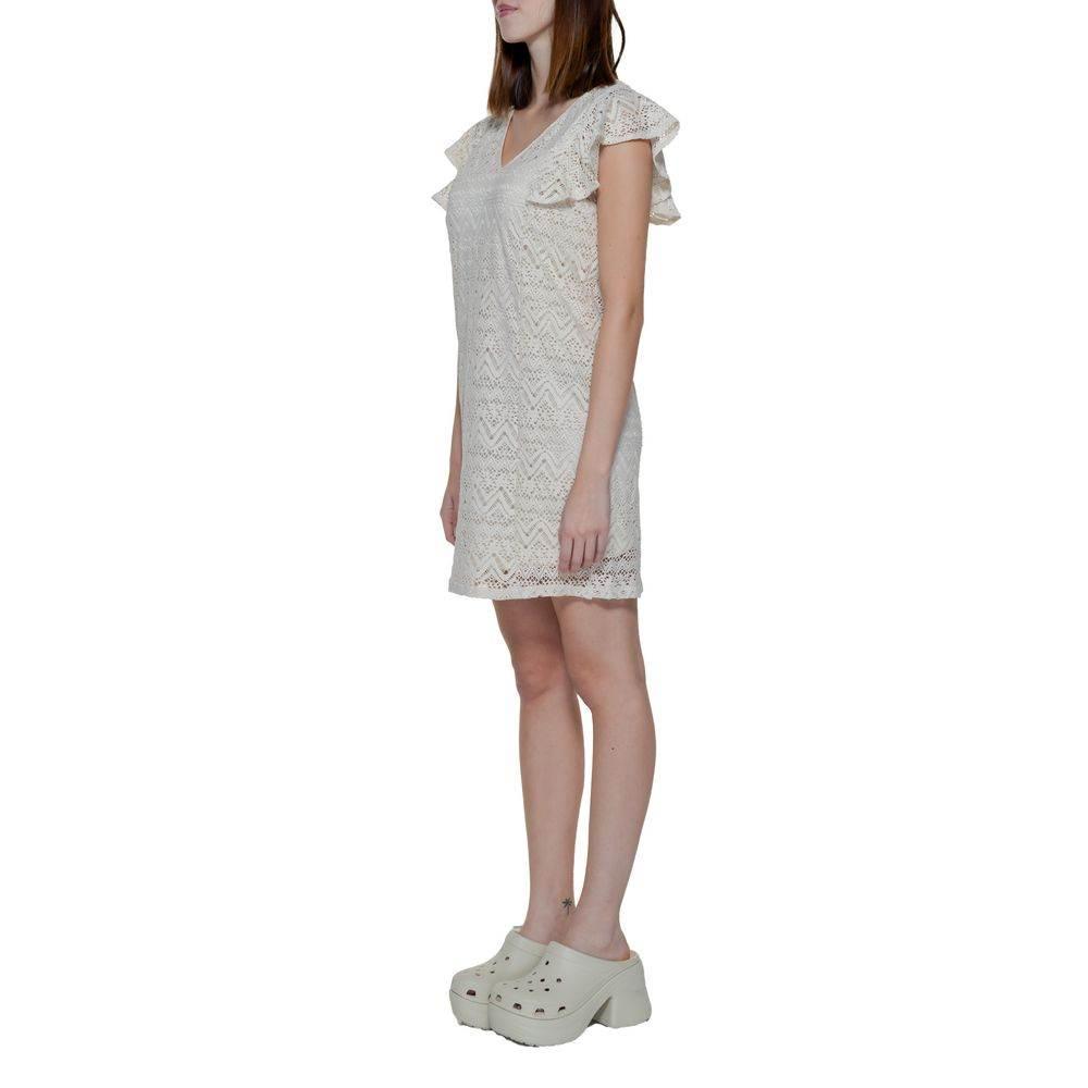Vero Moda Beige Polyester Dress - Hilstor