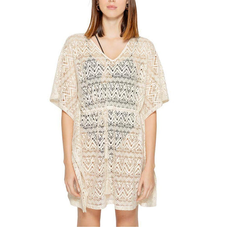 Vero Moda Beige Polyester Dress - Hilstor