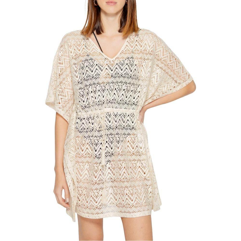 Vero Moda Beige Polyester Dress - Hilstor
