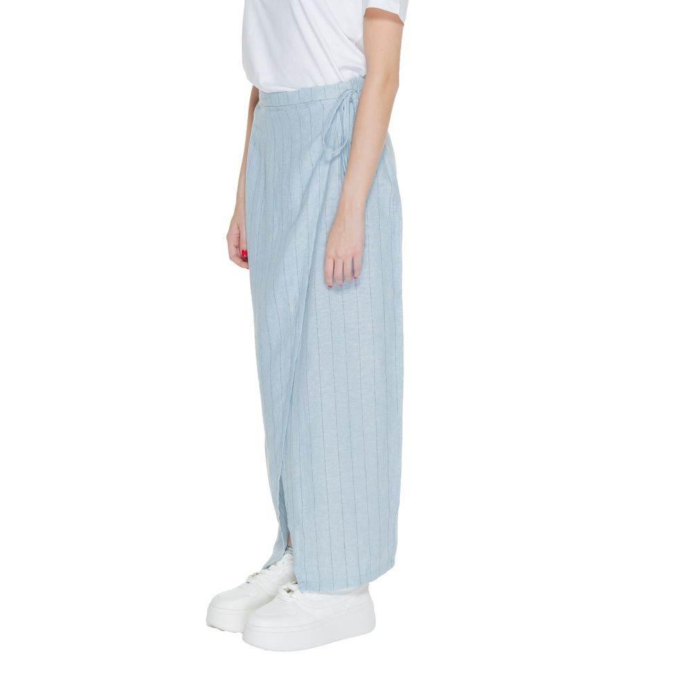 Vero Moda Light Blue Linen Skirt - Hilstor