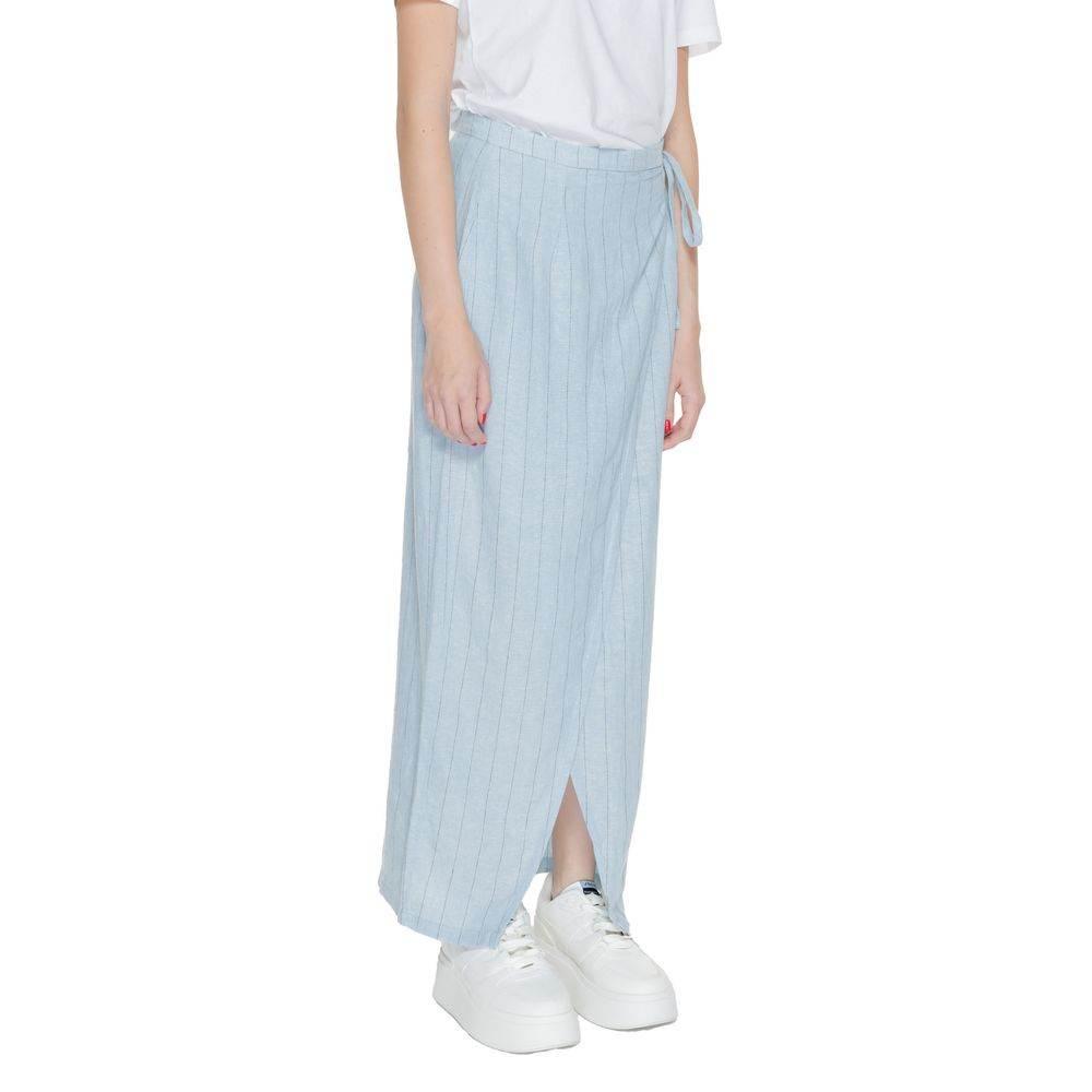 Vero Moda Light Blue Linen Skirt - Hilstor