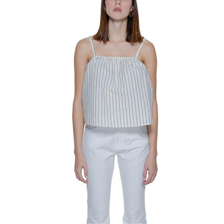Vero Moda Beige Organic Cotton Tops & T-Shirt - Hilstor