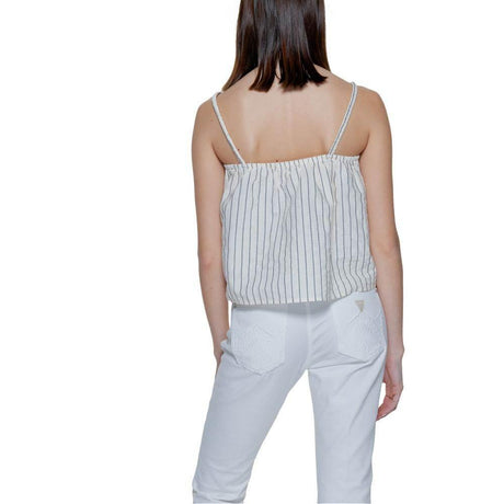 Vero Moda Beige Organic Cotton Tops & T-Shirt - Hilstor