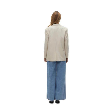 Vero Moda Beige Polyester Suits & Blazer - Hilstor