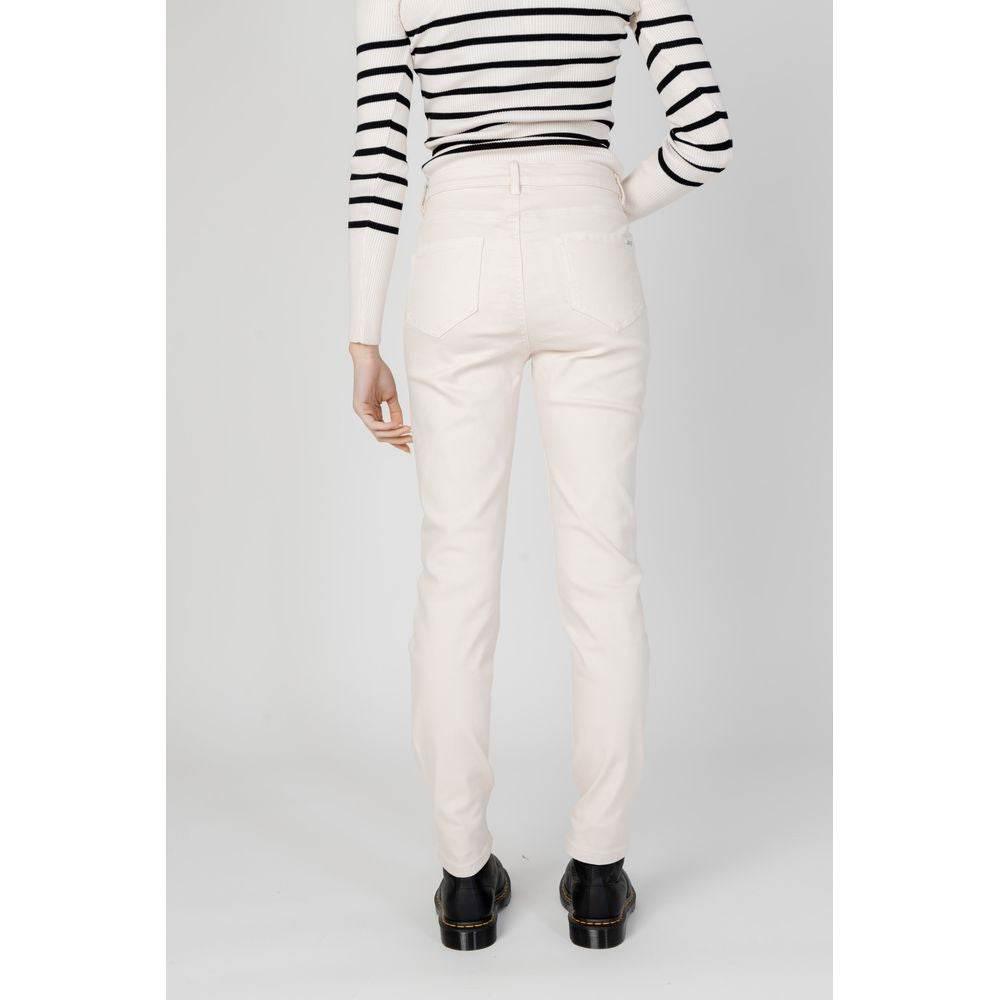 Morgan De Toi Beige Cotton Pant - Hilstor