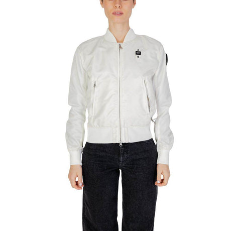 Blauer White Polyamide Jackets & Coat - Hilstor