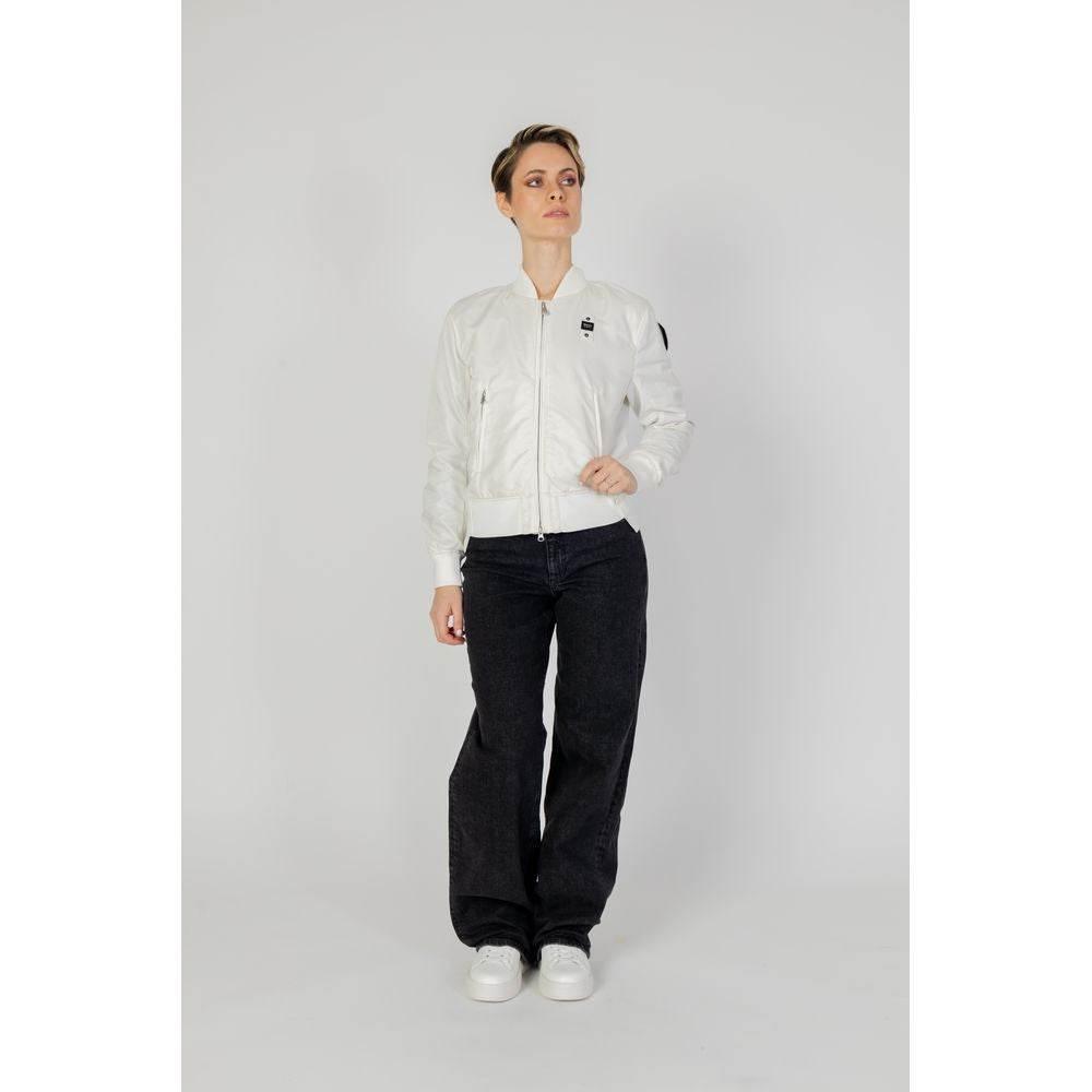 Blauer White Polyamide Jackets & Coat - Hilstor