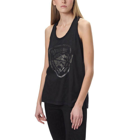 Blauer Black Cotton Tops & T-Shirt - Hilstor