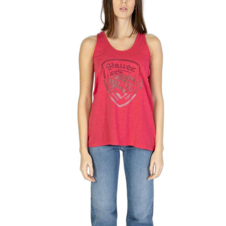 Blauer Pink Cotton Tops & T-Shirt - Hilstor