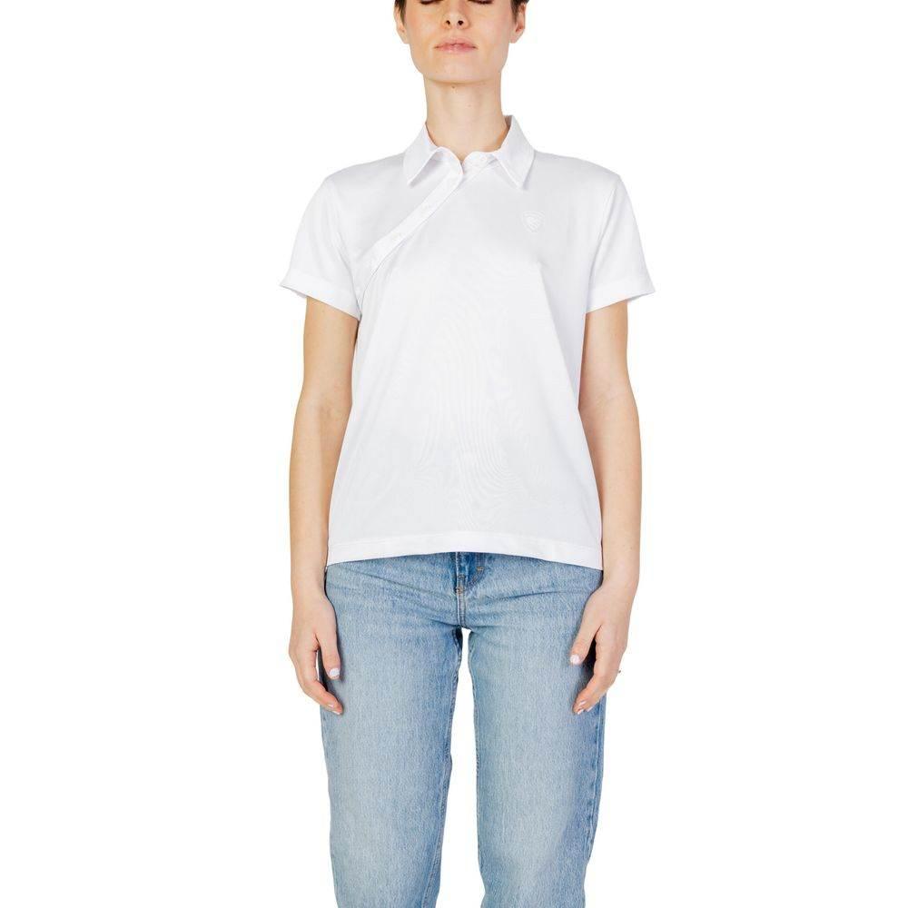 Blauer White Polyester Tops & T-Shirt - Hilstor