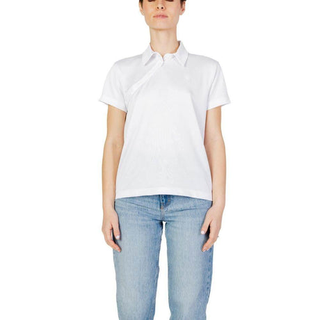 Blauer White Polyester Tops & T-Shirt - Hilstor
