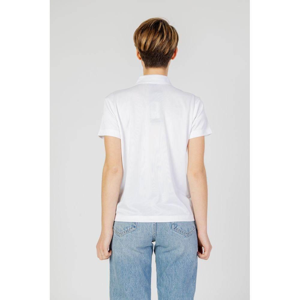 Blauer White Polyester Tops & T-Shirt - Hilstor