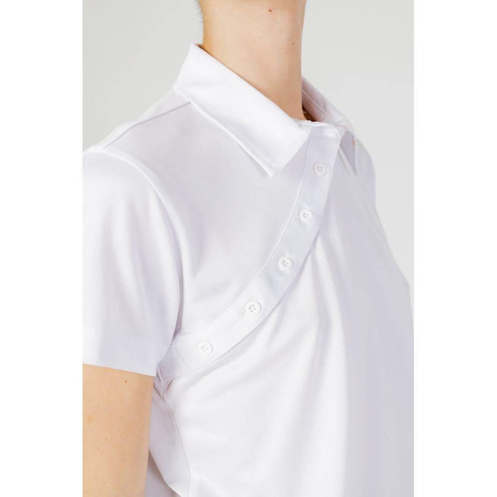 Blauer White Polyester Tops & T-Shirt - Hilstor