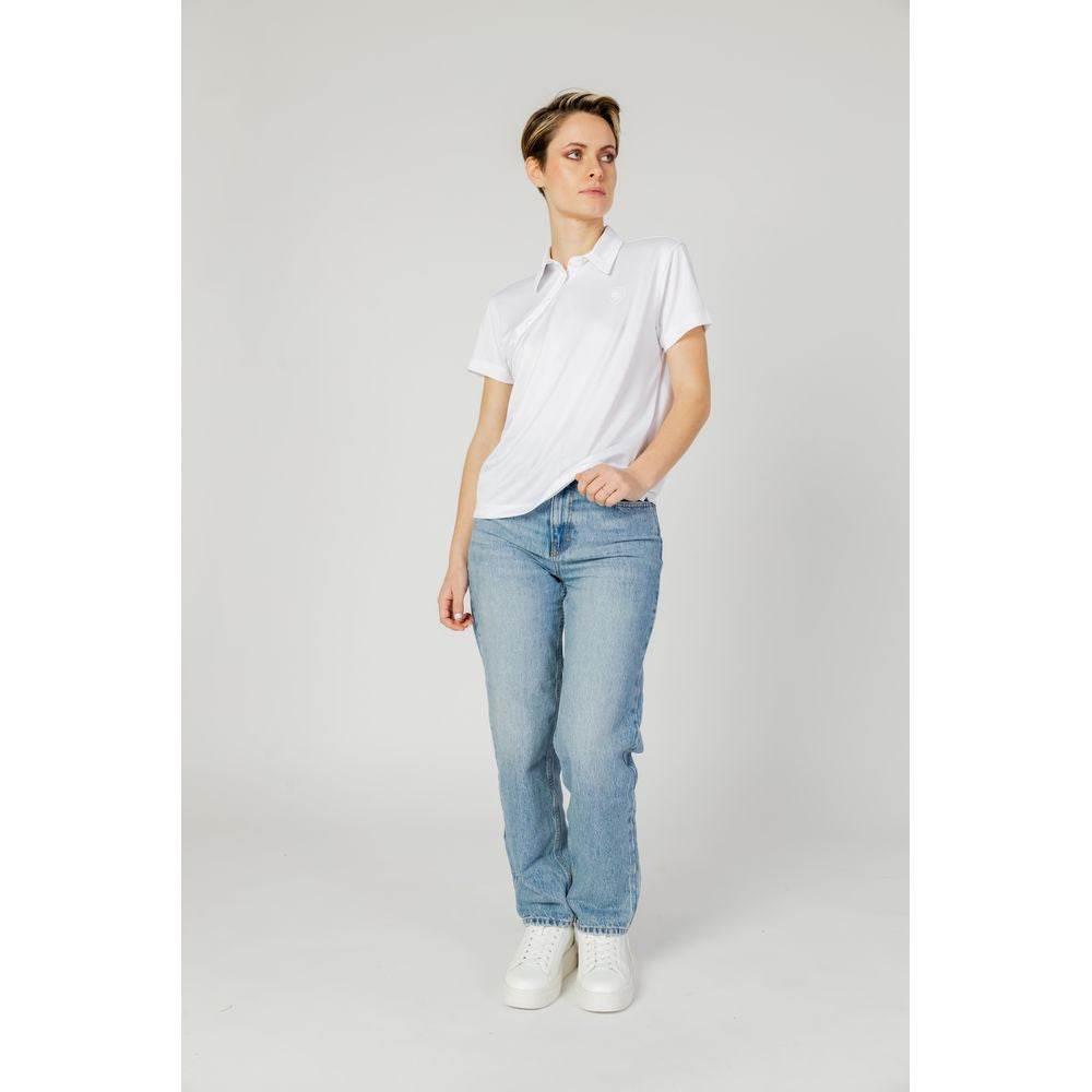Blauer White Polyester Tops & T-Shirt - Hilstor