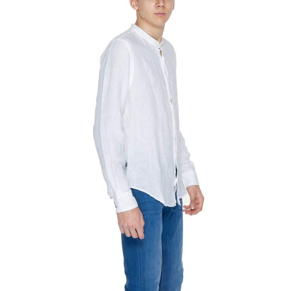 Blauer White Linen Shirt - Hilstor