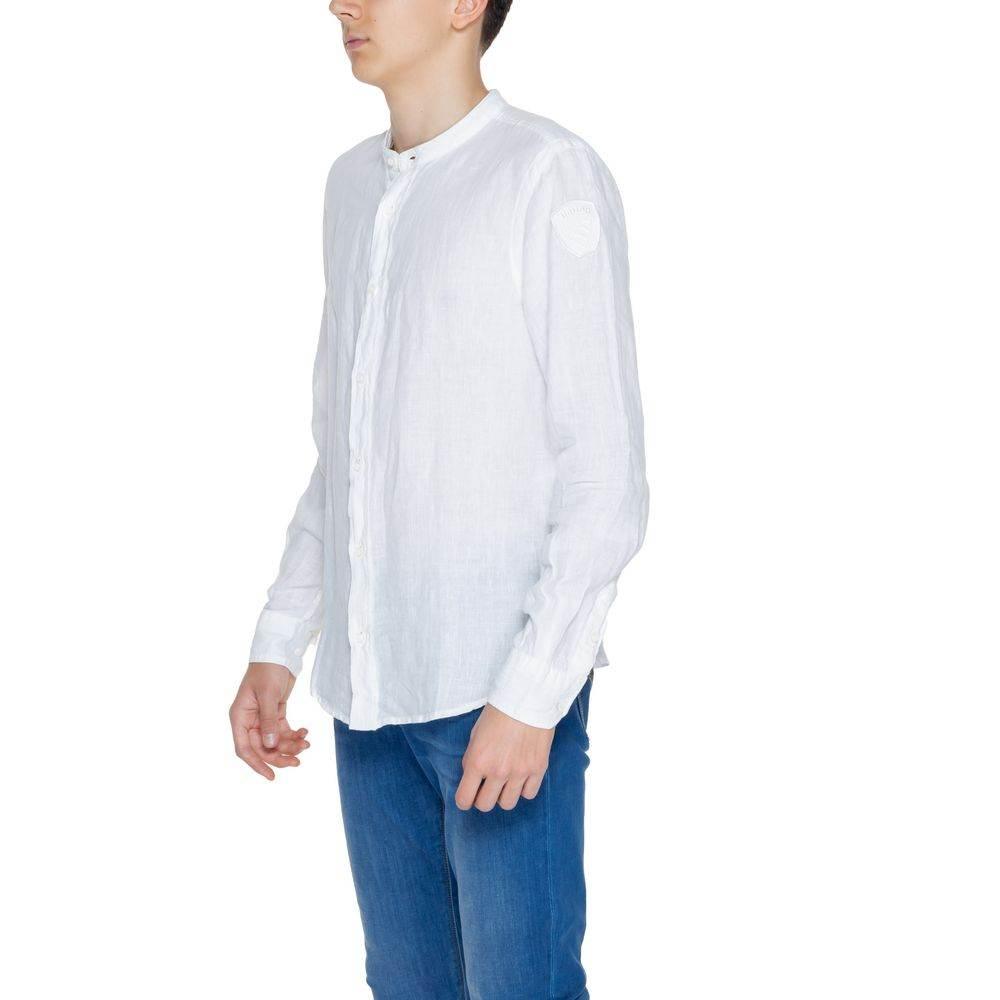 Blauer White Linen Shirt - Hilstor