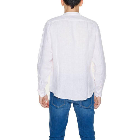 Blauer Multicolor Linen Shirt - Hilstor