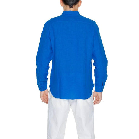 Blauer Blue Linen Shirt - Hilstor