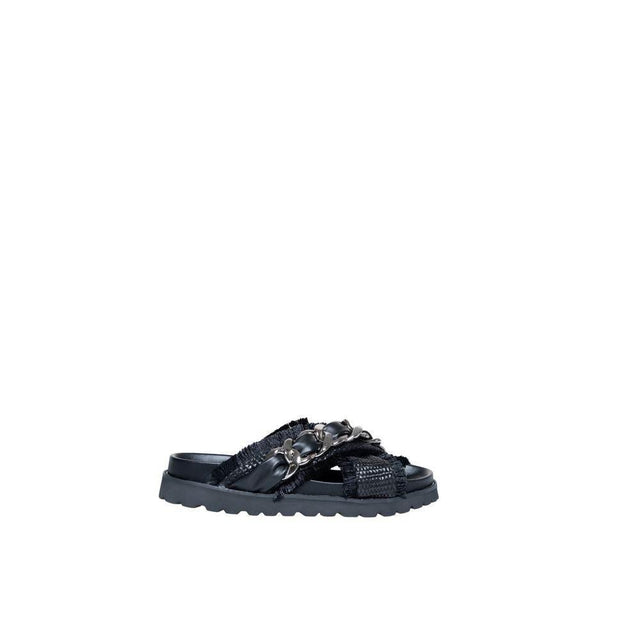 Cult Black Polyethylene Sandal - Hilstor