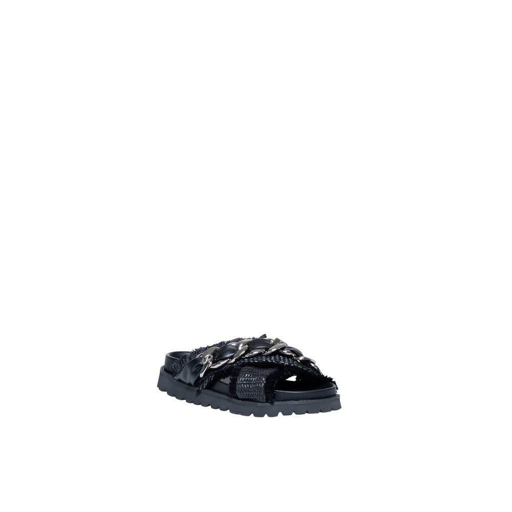Cult Black Polyethylene Sandal - Hilstor