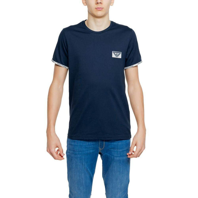 Emporio Armani Underwear Blue Cotton T-Shirt - Hilstor