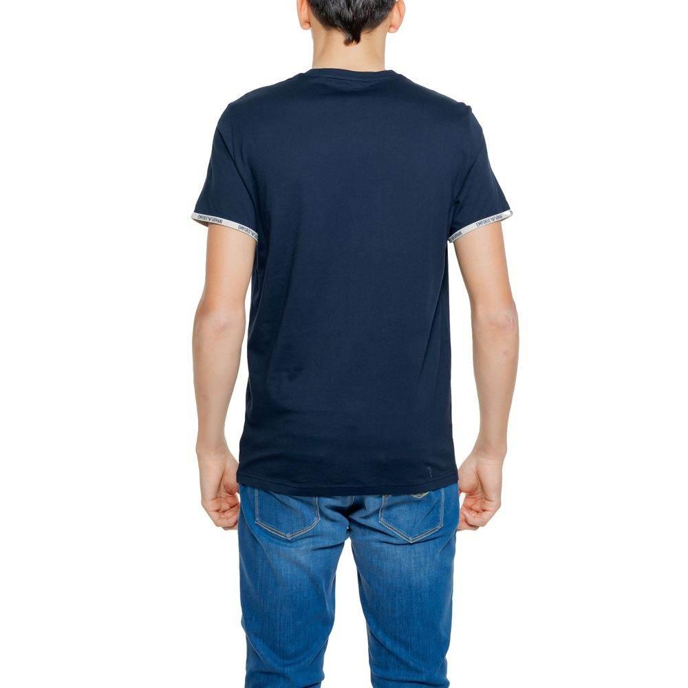 Emporio Armani Underwear Blue Cotton T-Shirt - Hilstor