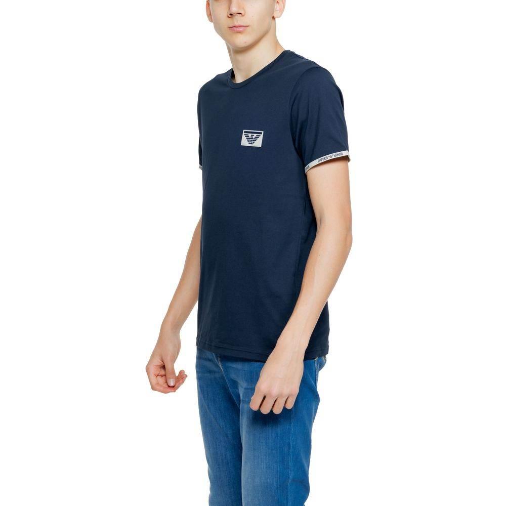 Emporio Armani Underwear Blue Cotton T-Shirt - Hilstor