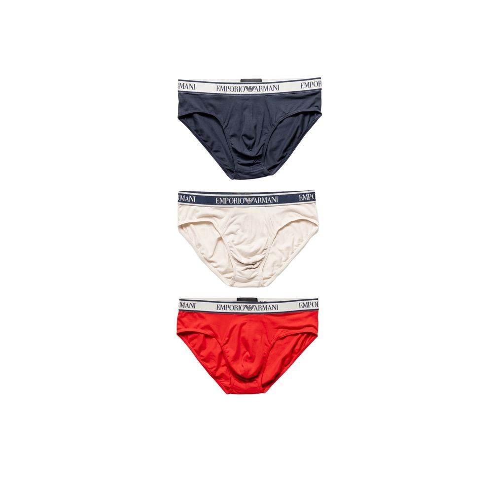 Emporio Armani Underwear Red Cotton Underwear - Hilstor