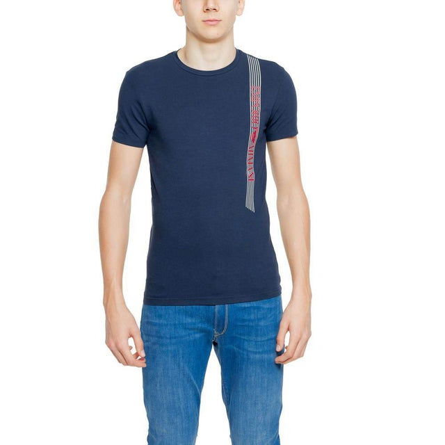 Emporio Armani Underwear Blue Cotton T-Shirt - Hilstor