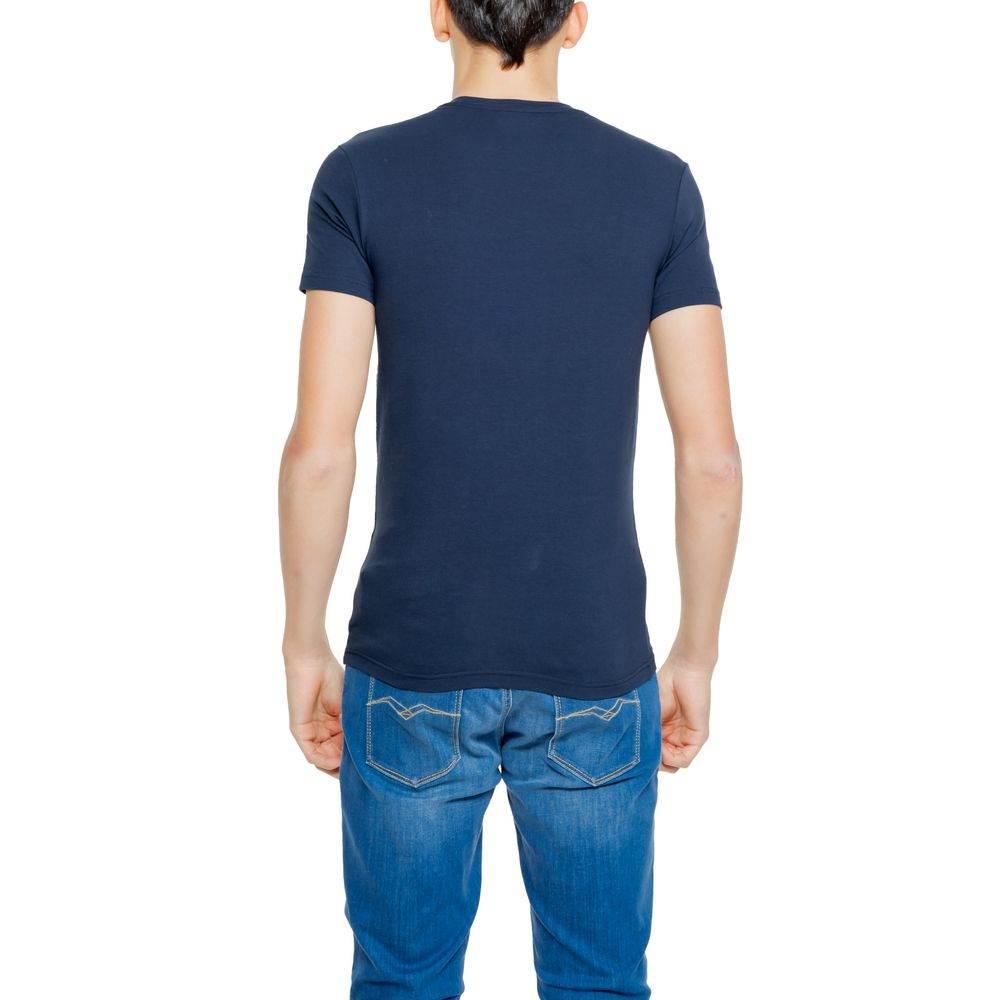 Emporio Armani Underwear Blue Cotton T-Shirt - Hilstor
