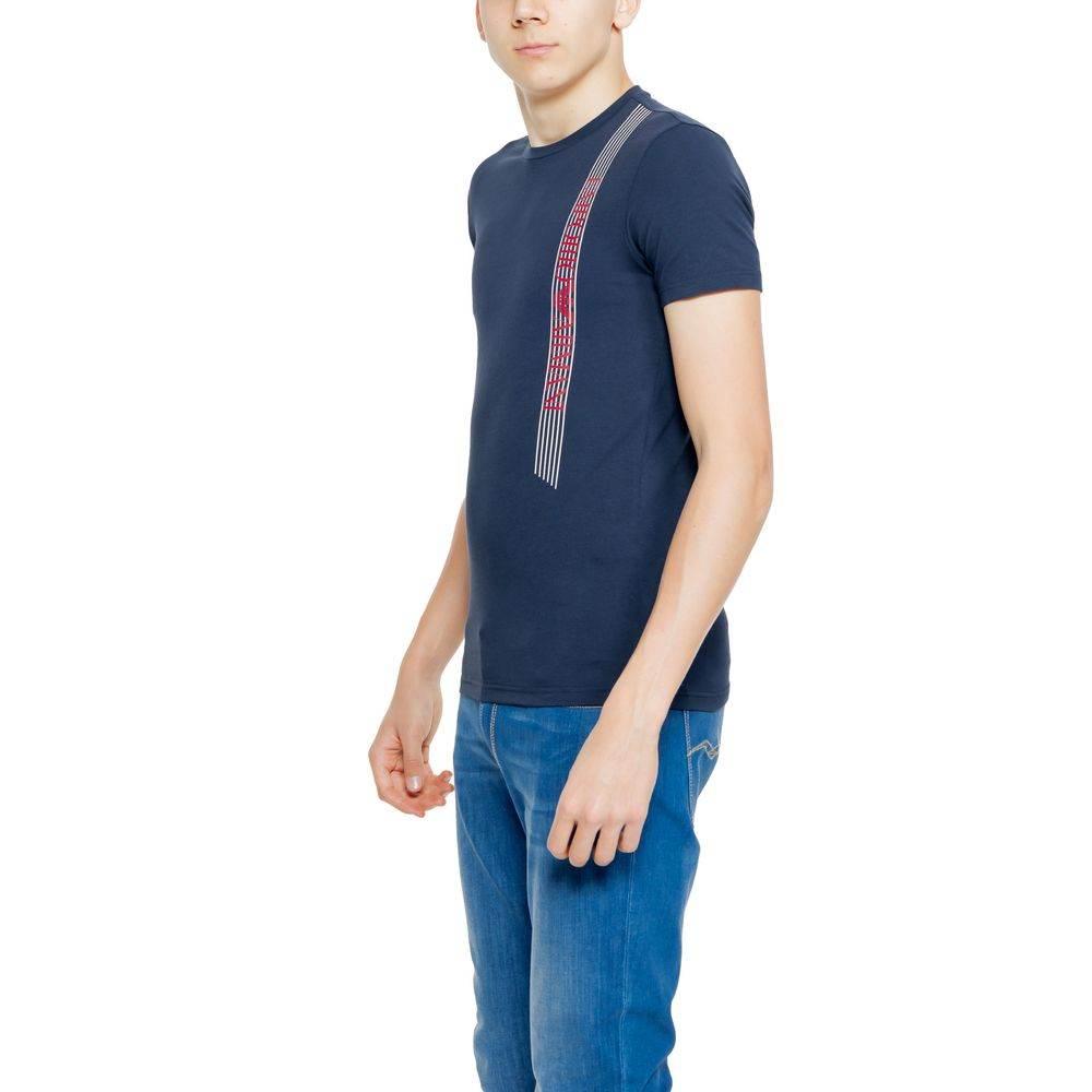 Emporio Armani Underwear Blue Cotton T-Shirt - Hilstor