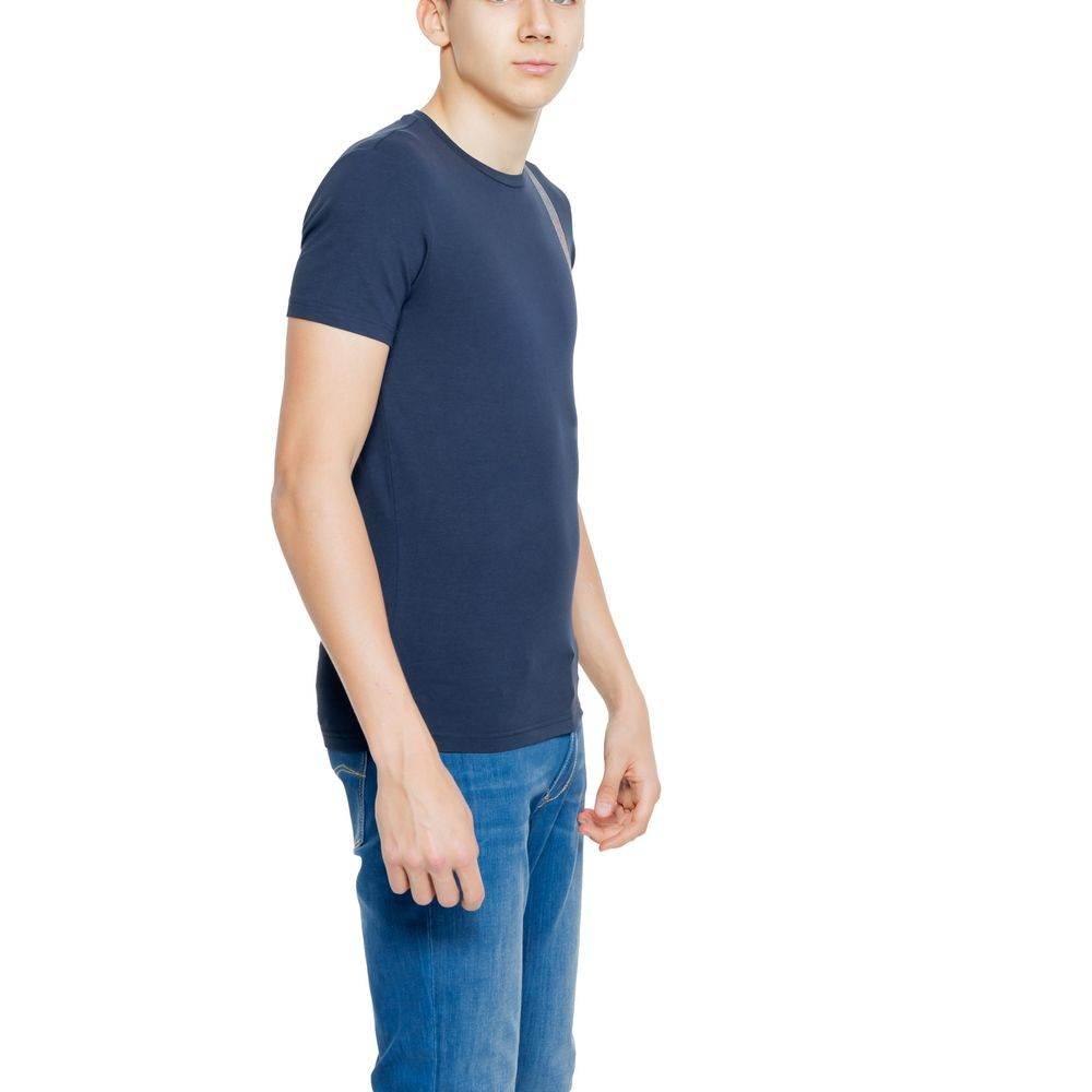 Emporio Armani Underwear Blue Cotton T-Shirt - Hilstor