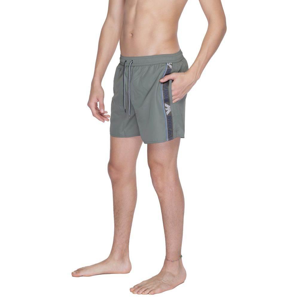 Emporio Armani Underwear Green Polyester Swim Short - Hilstor