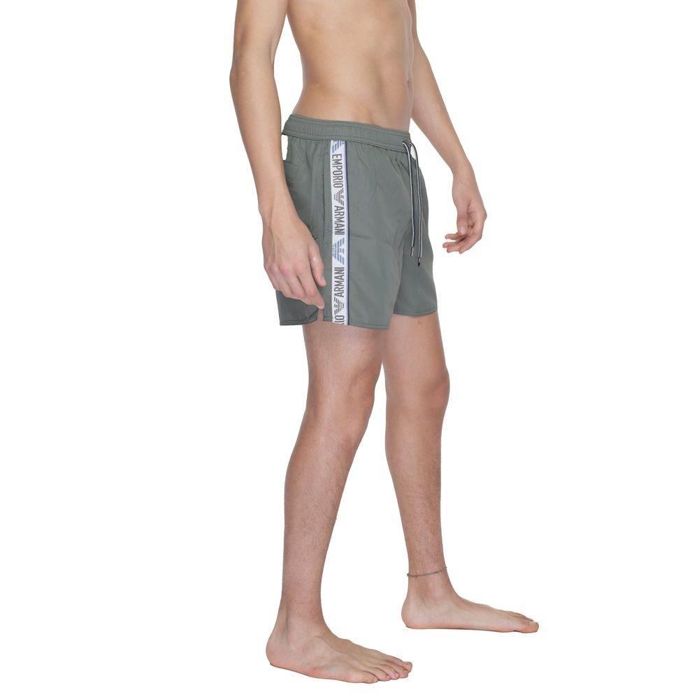 Emporio Armani Underwear Green Polyester Swim Short - Hilstor