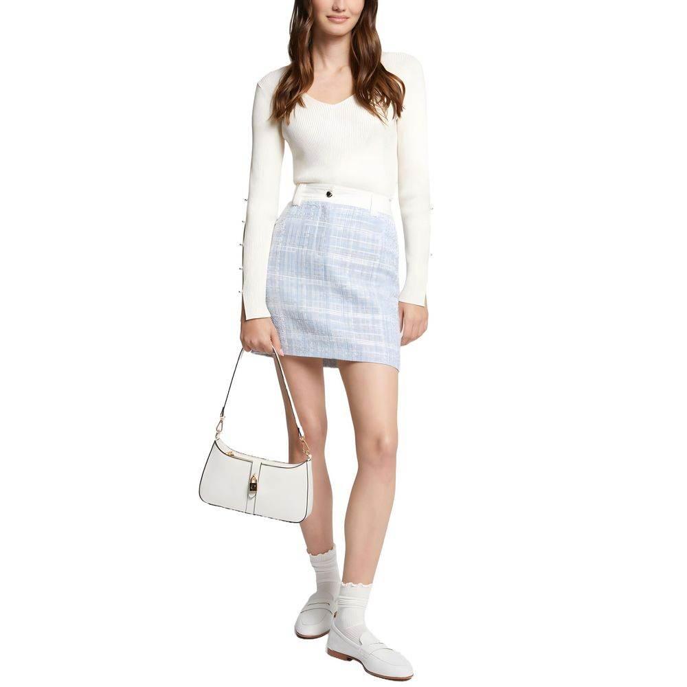 Morgan De Toi Blue Polyester Skirt - Hilstor