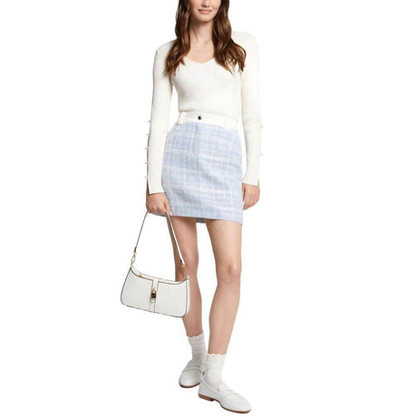 Morgan De Toi Blue Polyester Skirt - Hilstor