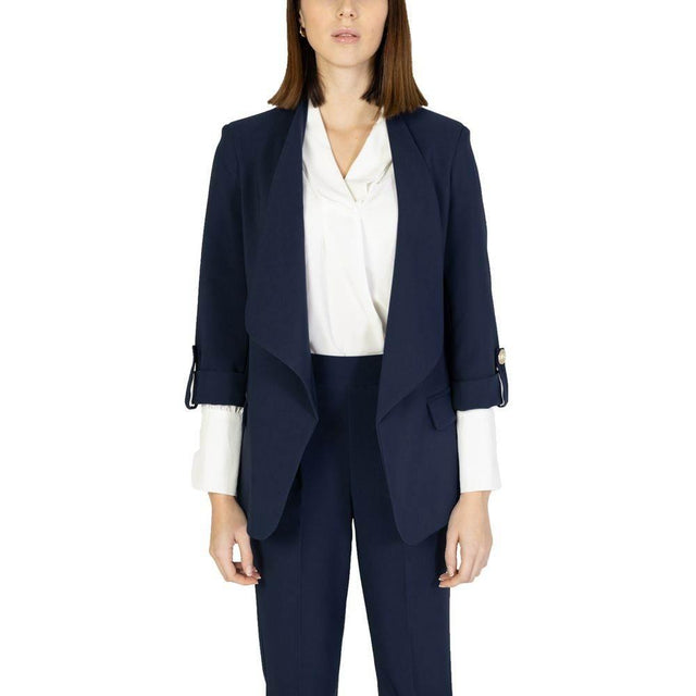 Rinascimento Blue Polyester Suits & Blazer - Hilstor