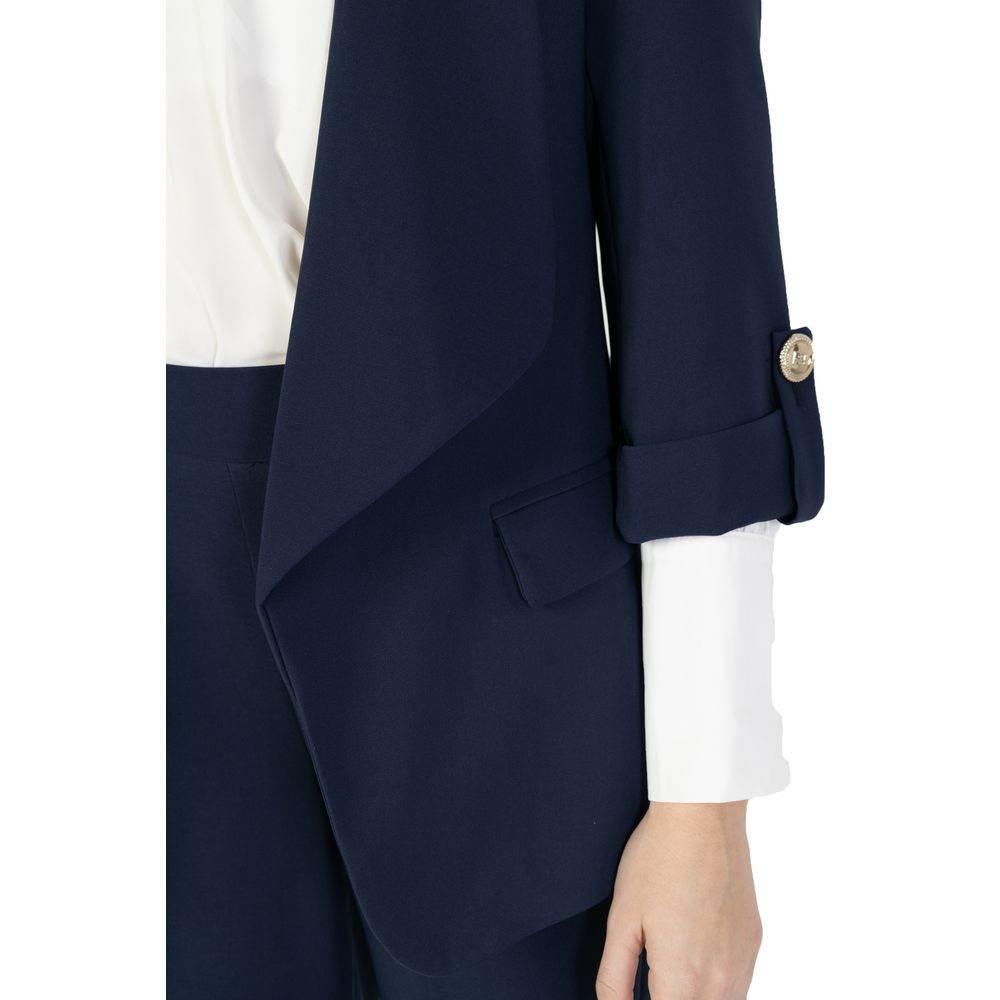 Rinascimento Blue Polyester Suits & Blazer - Hilstor