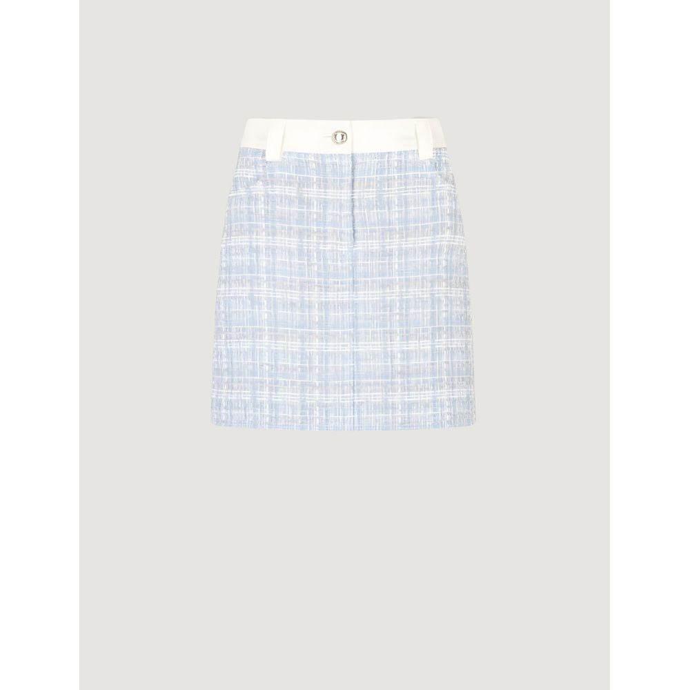 Morgan De Toi Blue Polyester Skirt - Hilstor