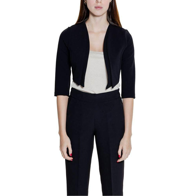 Rinascimento Black Polyester Tops & T-Shirt - Hilstor