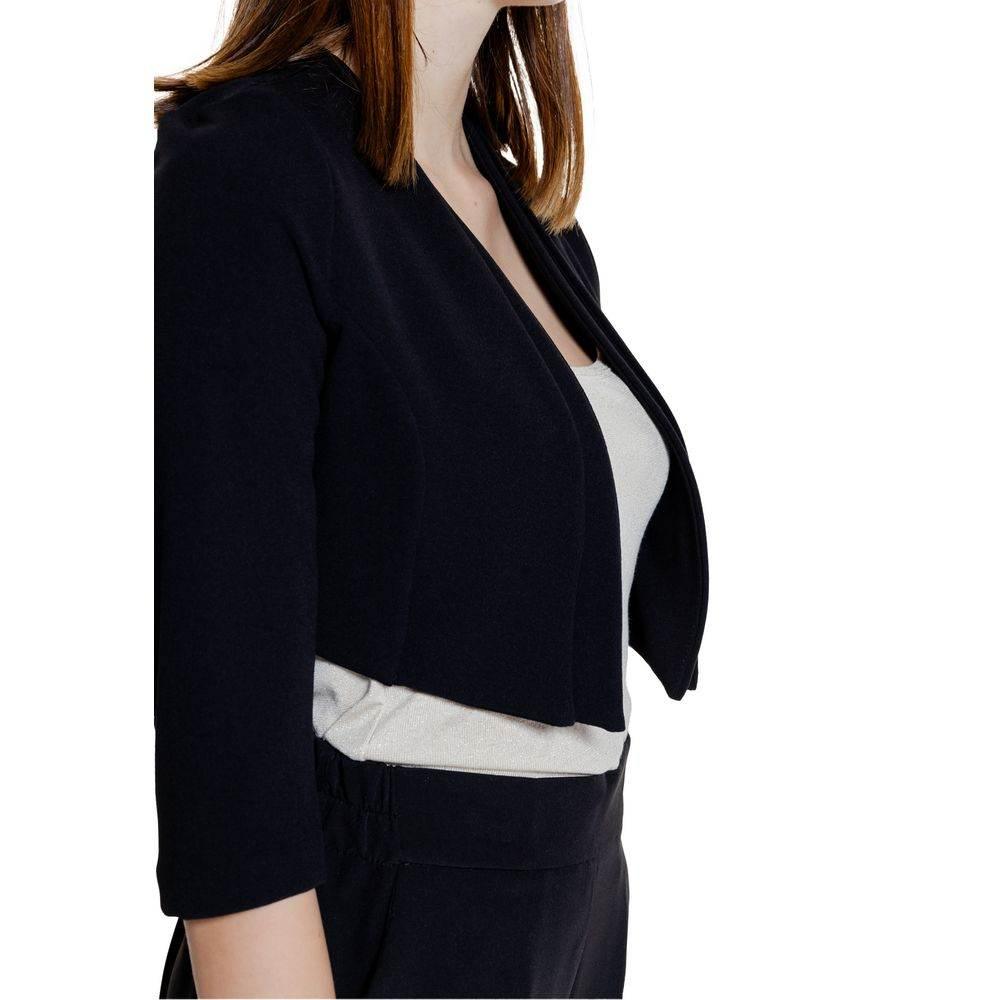 Rinascimento Black Polyester Tops & T-Shirt - Hilstor