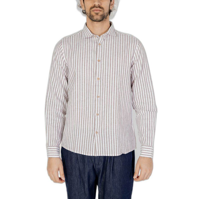 Hamaki-Ho Brown Linen Shirt - Hilstor